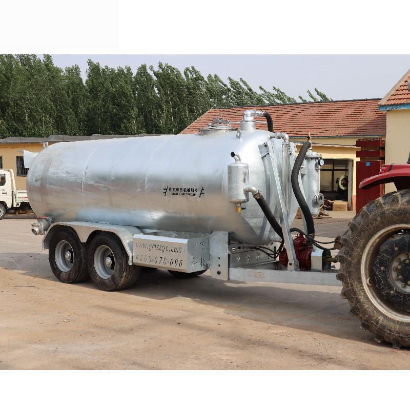 施肥拖车10吨沼渣沼液罐拖车污水罐拖车园林洒水车肥料拖车