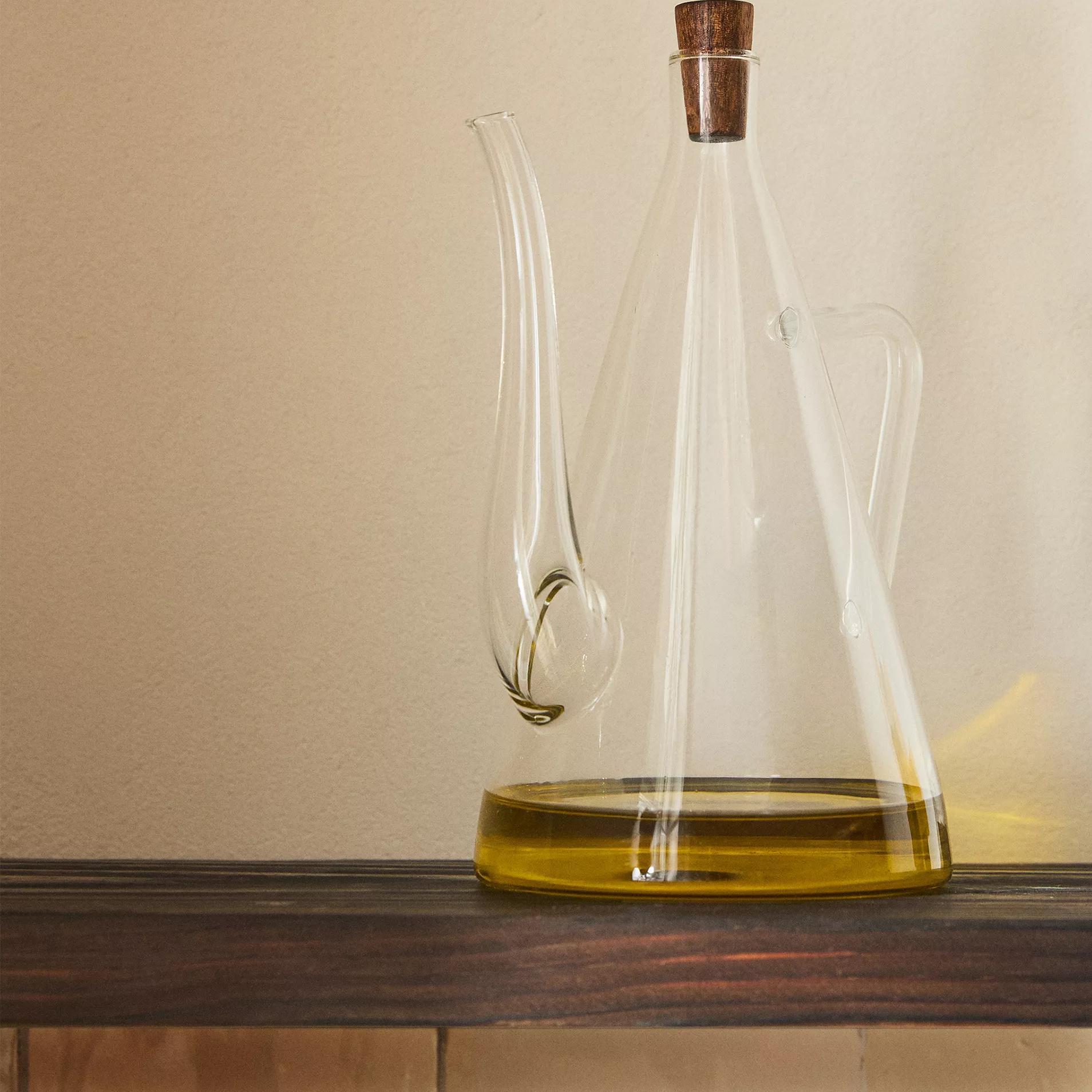 zara home厨房简约高颜值油壶高硼硅玻璃调味瓶防漏家用油壶油罐