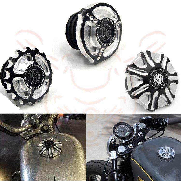 覆古哈雷Xl883/1200/X48胖男孩突破Dyna软尾摩托车铝合金油箱盖