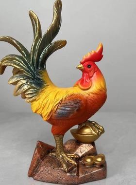 公鸡动物创意书房摆设阳台庭院乔迁摆台网红家居装饰品摆件