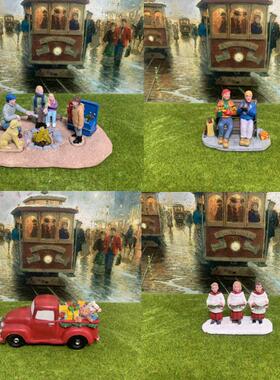 Lemax出口欧美树脂饰品人物场景DIY景观模型沙盘手工圣诞饰品