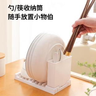 碗筷碗柜碗筷沥水收纳盒 碗碟收纳架水槽沥水碗架置物架厨房台面装
