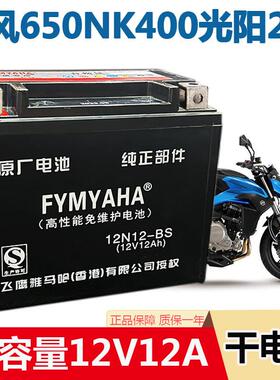 机车电瓶YTX12A春风650NK400光阳250赛艇300电池12V12AH蓄电池
