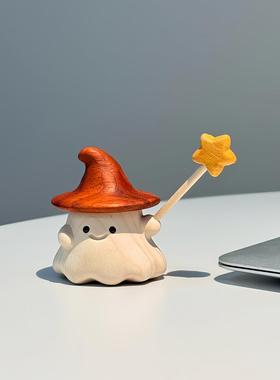 魔法小精灵~可爱桌面装饰摆件办公室工位好物治愈情绪解压手把件