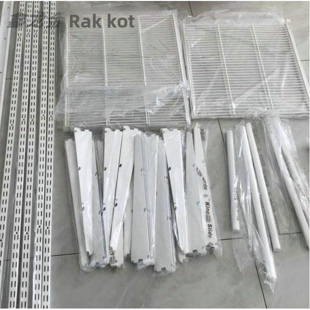 开放式金属衣架Aa柱竖轨网板置物支架砌墙L型衣柜配件挂衣杆厂家