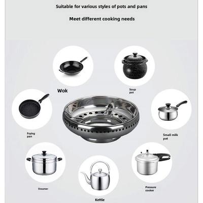 荣利莱集火节能罩双层不锈钢防风防火隔热通用燃气灶防风防滑架