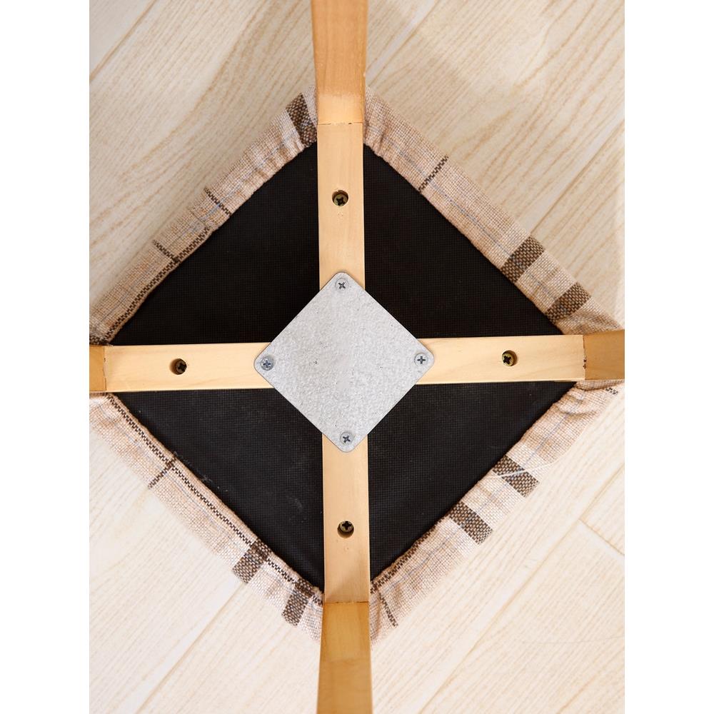 简约木头腿茶几桌腿办公家具桌腿花盆支架黑色凳子脚