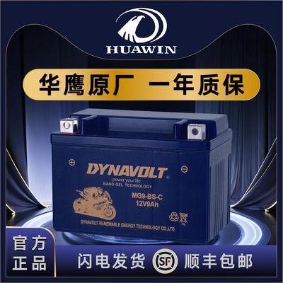 适用华鹰R6 华鹰500 新世纪火牙400 猛狮12V通用摩托车电瓶