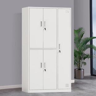 花都五门更衣柜钢制员工衣柜换衣柜员工宿舍带锁收纳柜钢制更衣柜