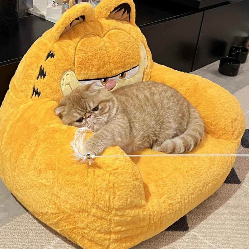 山姆加菲猫宠物沙发窝冬季保暖可拆洗四季通用狗猫猫通用儿童坐垫