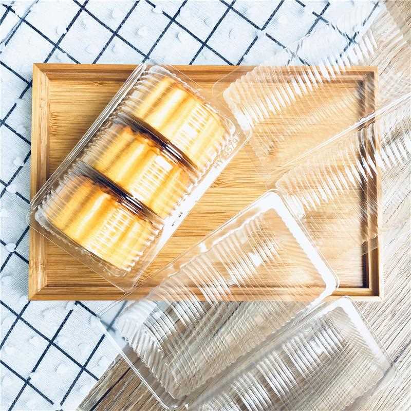 新款直销圆筒吸塑盒中秋月饼包装盒子内托盒125克150克装 绿豆饼