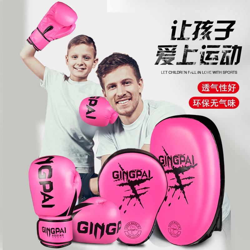 新款直销拳击手套手靶脚靶沙袋亲子套装组合成人散打儿童拳套
