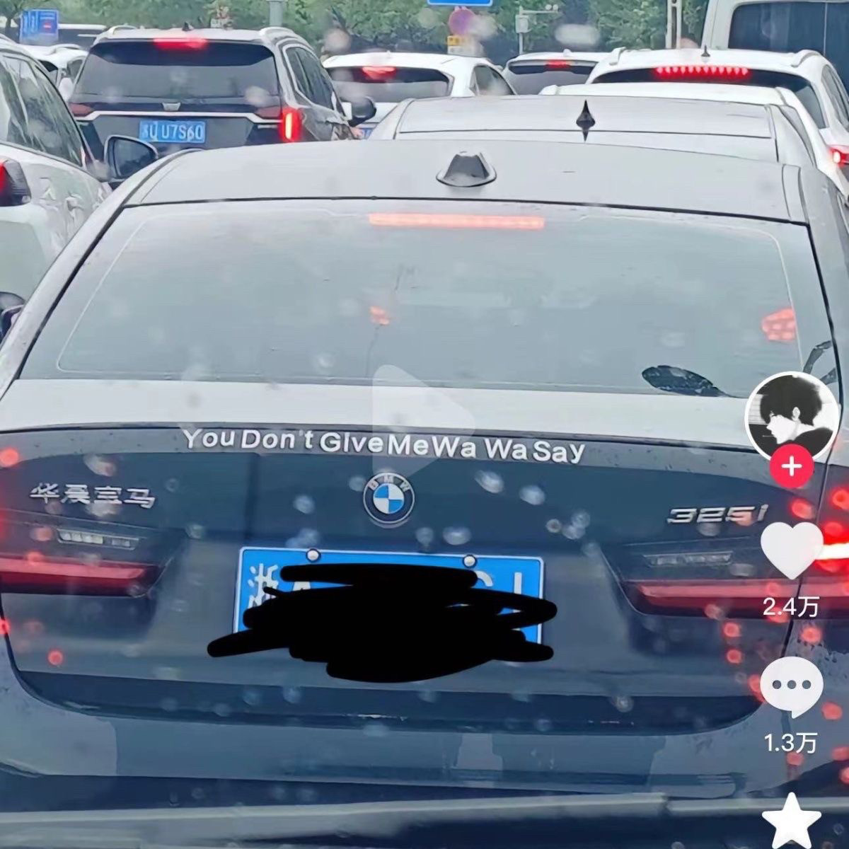 你不要对我哇哇叫YouDon’tGiveMeWaWaSay原车3D立体车贴车尾标贴