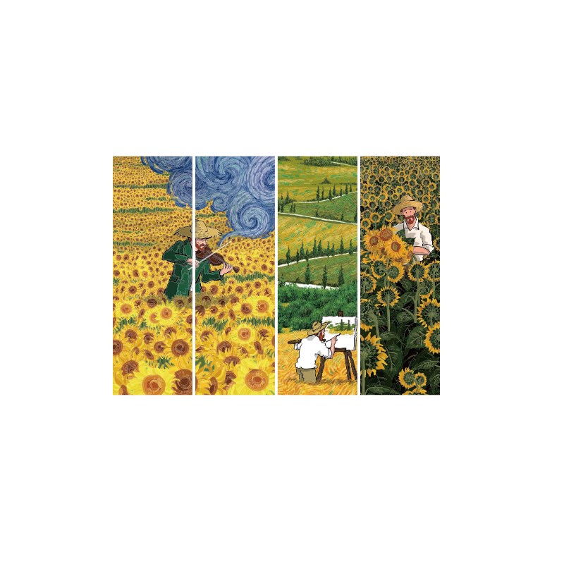 梵高主题环创美术教室装饰画室展布置幼儿园墙面文化成品走廊材料图片