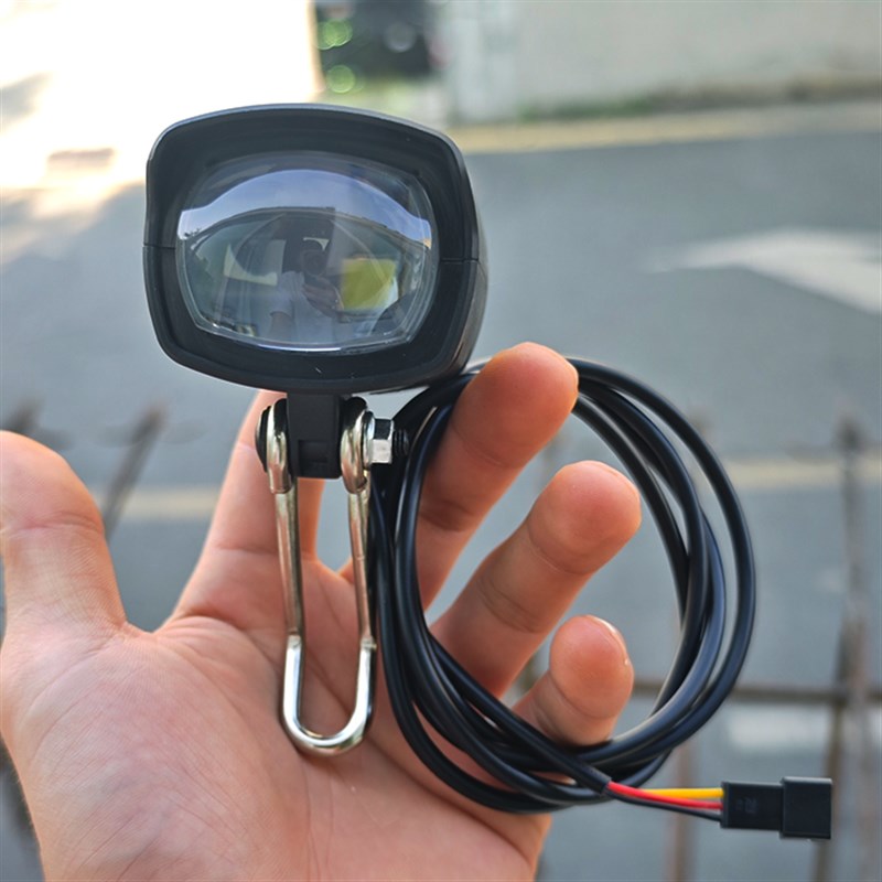 代驾车灯 超亮折叠电动车锂电车led大灯喇叭二合一强光48v60v通用