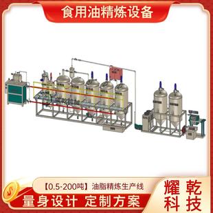 自动化菜籽花生油提炼机 6罐全脱精炼油设备 小型山茶油厂设备