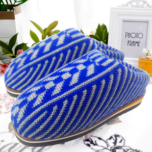 2025冬季孺子牛男女款棉拖鞋加厚保暖拖鞋手工编织防滑鞋毛线拖鞋