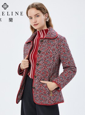 沐兰商场同款修身显瘦棉服