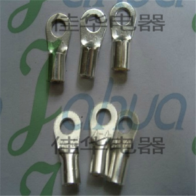 OT4-4 圆形裸端头 冷压接线端子 铜鼻子 紫铜 1.0厚