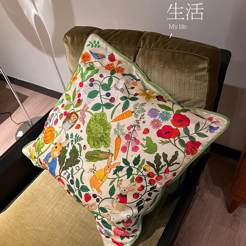 大白鹅和小白兔抱枕 女生睡觉沙发客厅ins风靠枕床头办公室