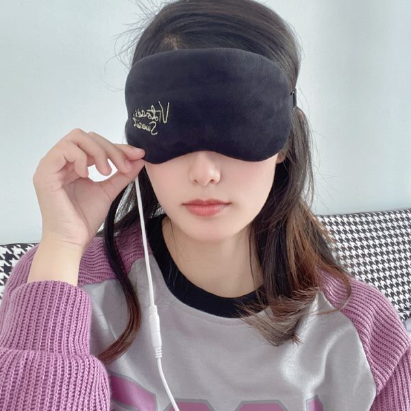 蒸汽眼罩usb充电加热缓解眼疲劳遮光女按摩热敷睡眠眼罩学生睡觉
