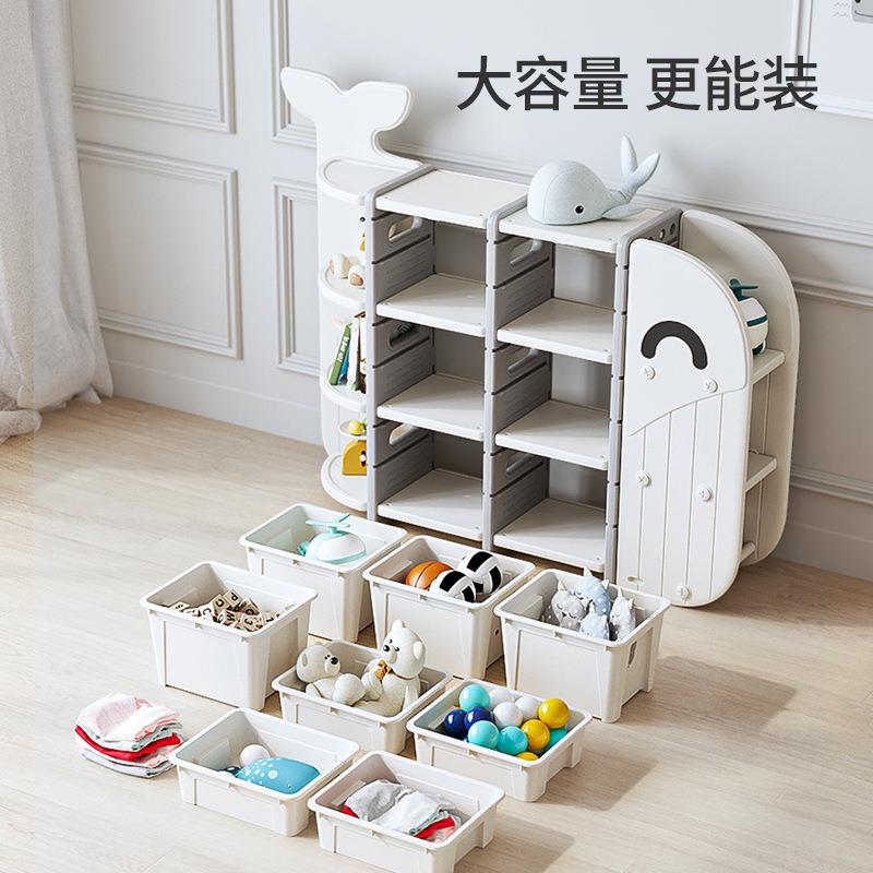哈比树儿童书架置物架落地书柜宝宝绘本玩具收纳架客厅家用储物