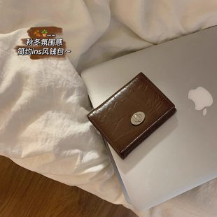 新款 小包卡夹多卡位一体钱包 钱包女士短款 三折叠卡包零钱包便携式