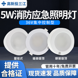ZQ3C ZQ8C消防应急灯具吸顶嵌顶壁挂应急照明灯 ZQ5C 泛海三江E5W