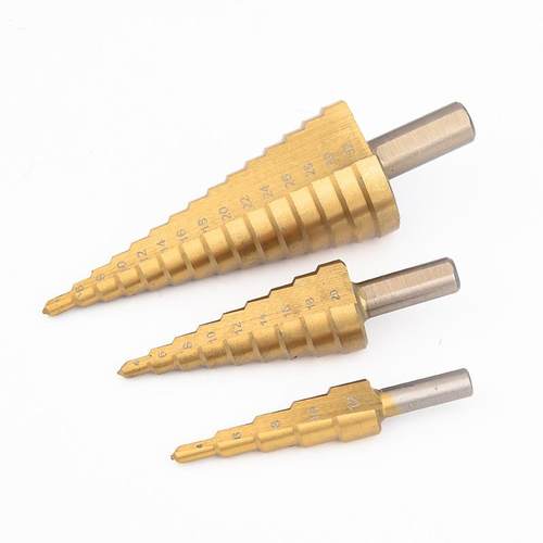 宝塔钻头开孔器万能打孔钢铁超硬扩孔锥形金属多功能不锈钢阶梯钻