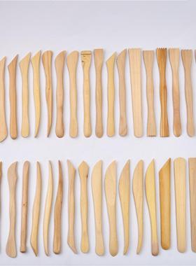 陶泥工具6寸38木刀出口标准 泥塑工具陶泥工具雕刻绘画DIY FS1-1