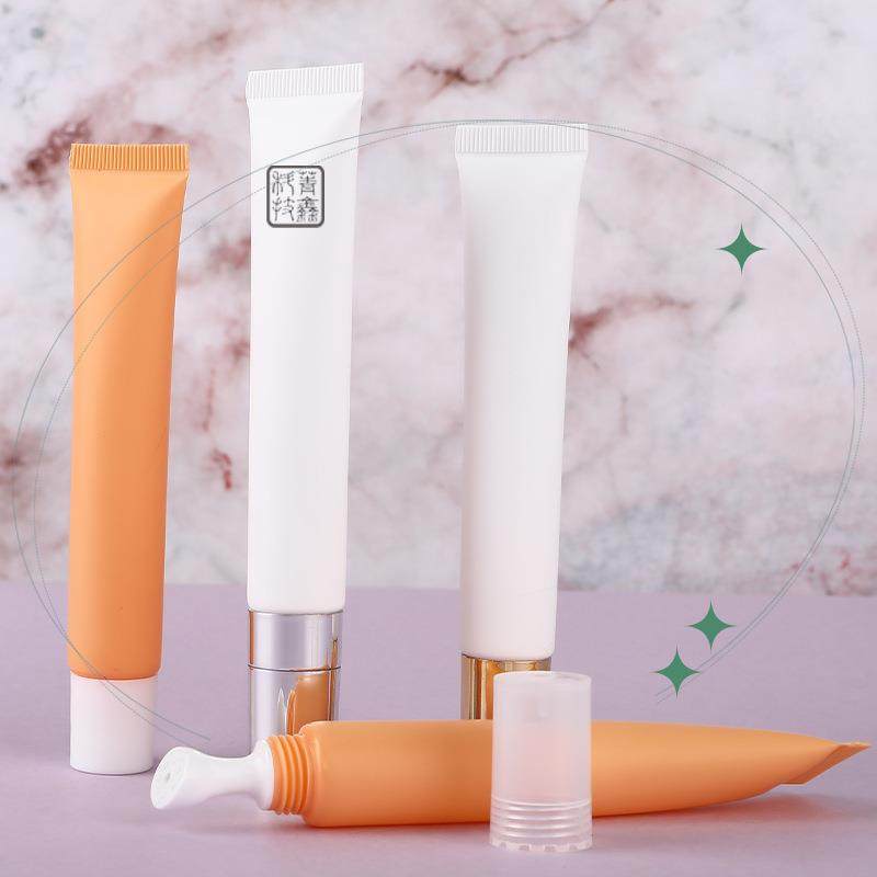 源头工厂现货 唇膏软管包材 化妆品软管包装 20g白色橙色按摩头管,包装,塑料瓶,淘宝优惠券,粉丝福利购,淘宝优惠卷