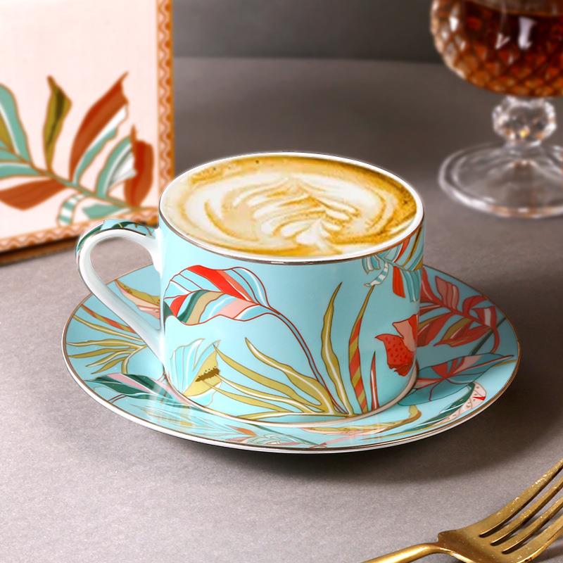 法罗芮诗骨瓷咖啡杯碟西餐盘子陶瓷礼品下午茶茶具优雅法式礼盒