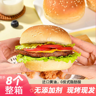 【量大专属优惠】黄油汉堡胚独立装新鲜汉堡面包胚家庭营养早餐