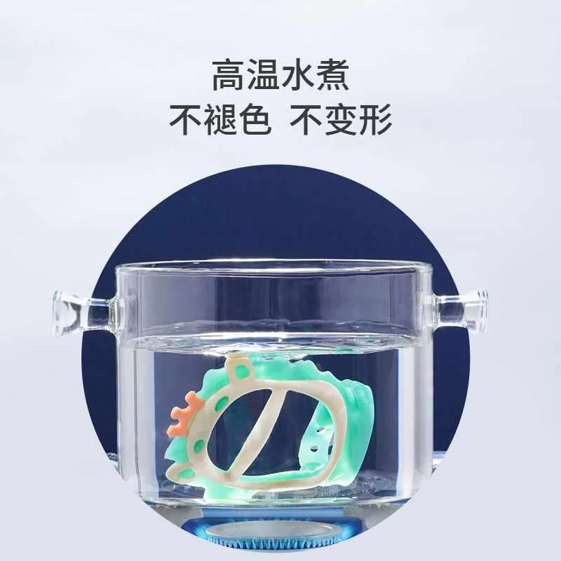 婴儿牙胶磨牙棒食品级硅胶宝宝放掉抓握咬胶手环口欲期防吃新品