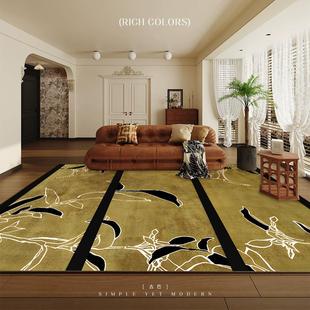 卧室地垫 客厅地毯高级轻奢免洗防水复古茶几沙发毯家用现代新中式