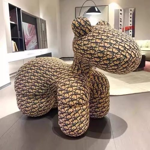 网红客厅小马椅子儿童座椅创意动物坐凳造型装饰摆件落地乔迁礼物