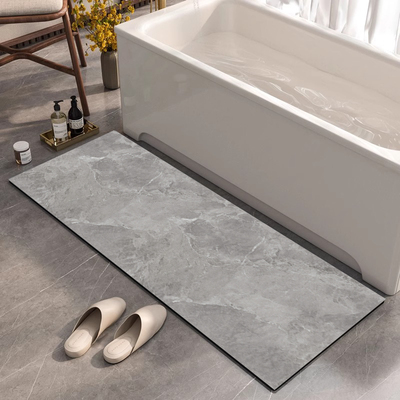 浴室地板垫硅藻泥吸水防滑窄条门槛石垫浴室卫生间入口门地毯