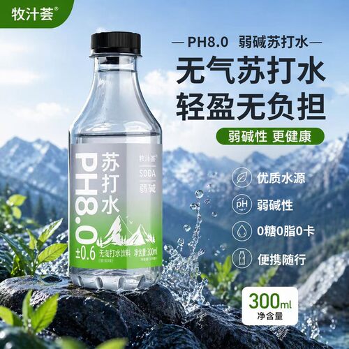【买一箱送一箱】茉莉味苏打水x12瓶户外便携轻柔水质解渴解腻饮