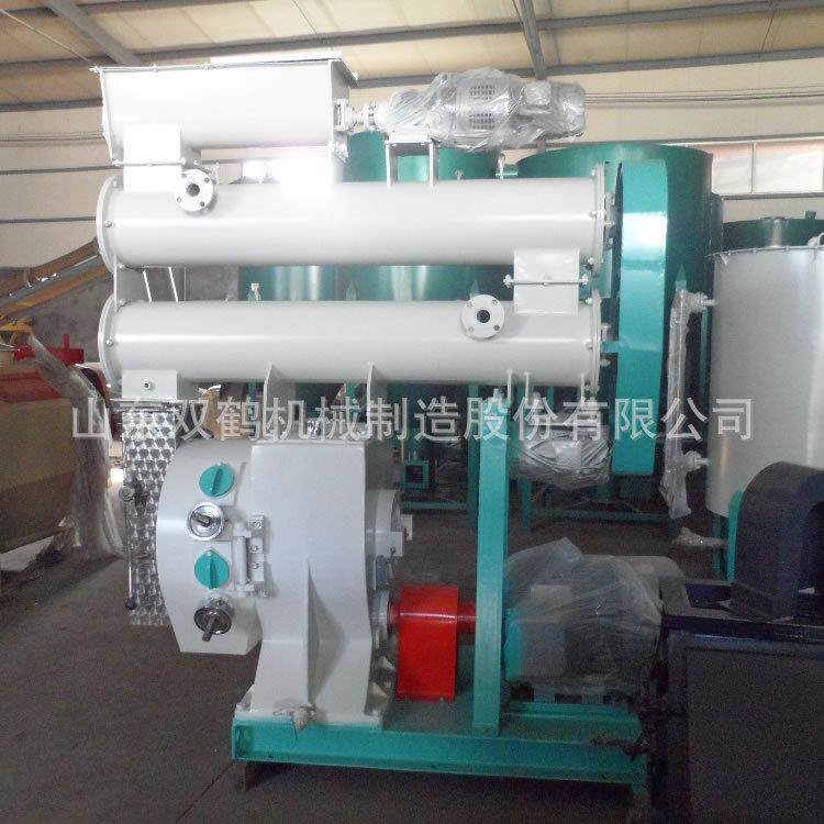 山东机械卧式环模颗粒机时产1-10吨的畜禽颗粒饲料加工设备