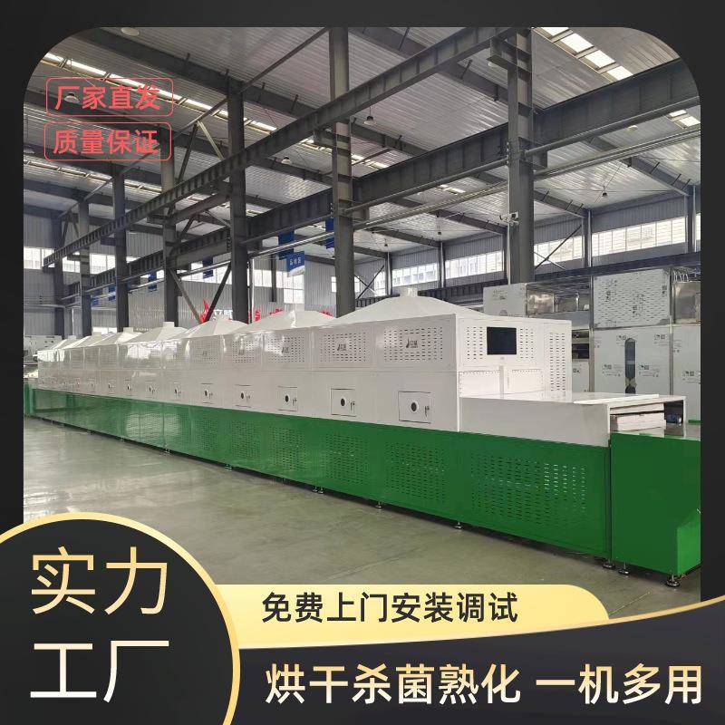 隧道式基质杀菌机稻壳椰糠微波杀菌设备高岭土干燥设备