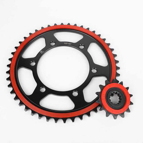 适用于TR300/XCR300/DR300链轮套链改装静音前后牙盘征和油封链条