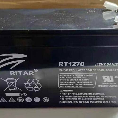 RITAR瑞达蓄电池RT1270H12V7AH12AH通力迅达电梯平层松闸应急电源