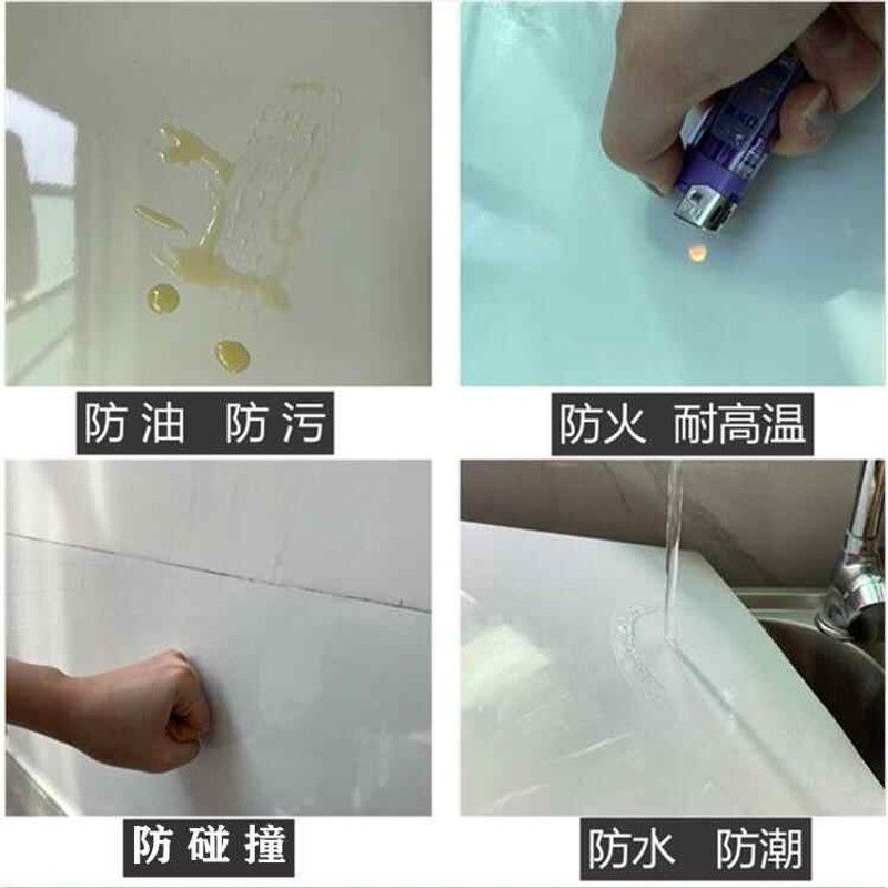 实心硬板铝塑板板材自粘墙贴卫生间防水厨房防火耐高温装修贴墙板图片
