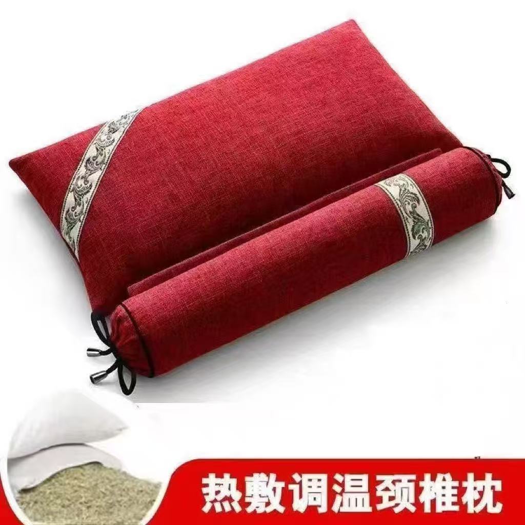 电加热颈椎专用颈椎枕头艾草枕芯艾灸热敷安神助眠护颈颈椎枕头
