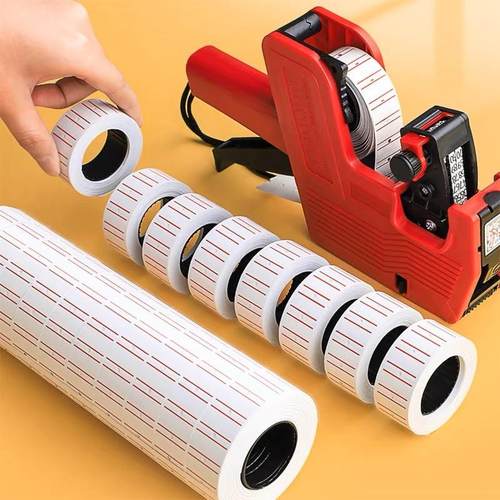 不干胶打价纸单排标价纸白色超市打码纸商品标签贴