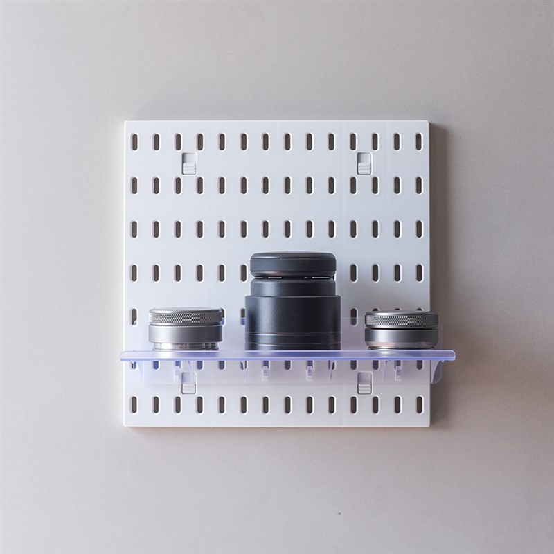适用于某家洞洞板孔位的2810cm大平台咖啡器具收纳整理置物架