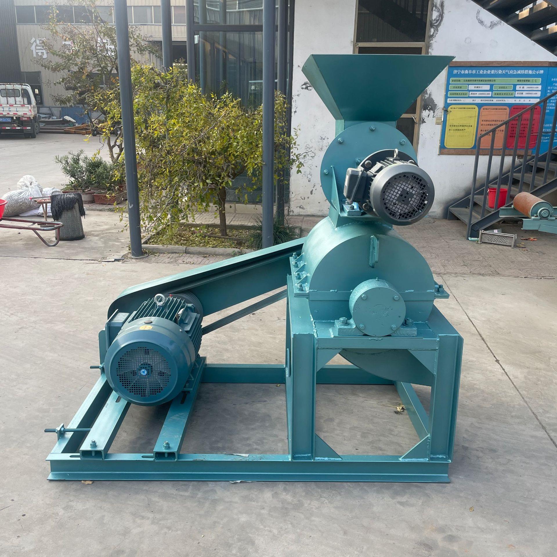 香菇渣木耳渣粉碎机 鲜金牧良草巨菌草粉碎设备干湿药渣粉碎机