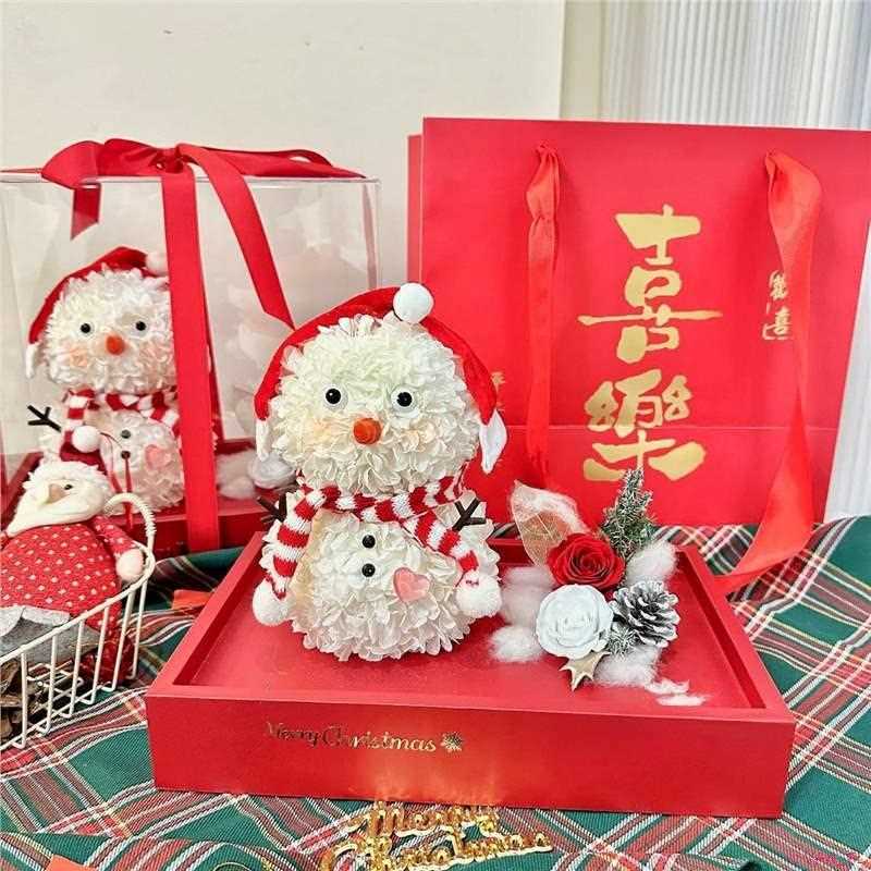 新款直销全国秒发源头生产礼物永生绣球女友亚克力送创意雪人可爱
