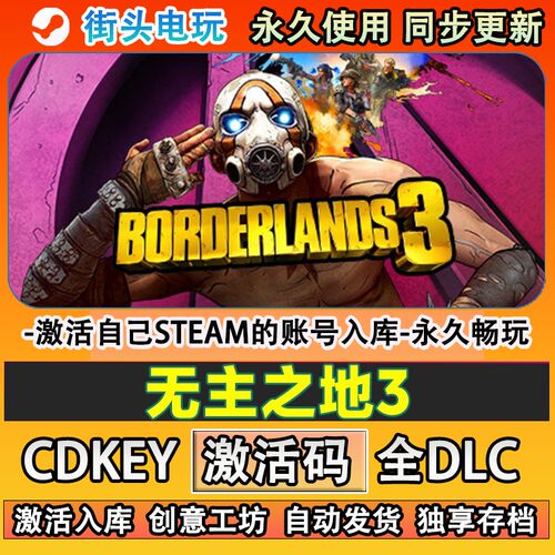 无主之地3steam游戏激活