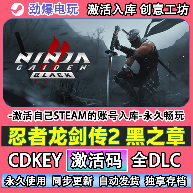 忍者龙剑传2黑之章steam正版激活码CDKEY库NINJA GAIDEN 2 Black